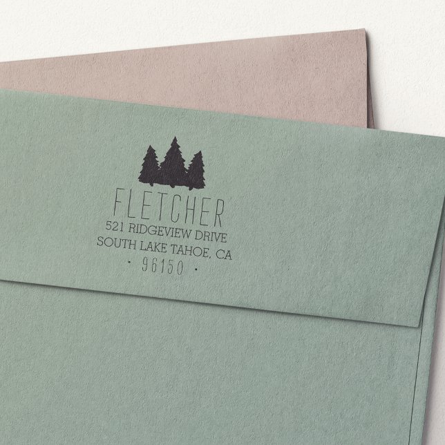 Sello Automático Dirección Rustic Pines Return (Subido por el creador)