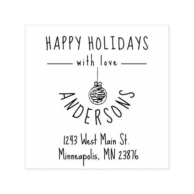 Sello Automático Dirección S de devolución de Personalizado familia (Diseño)