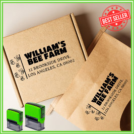 Sello Automático Dirección única de devolución comercial de la fami