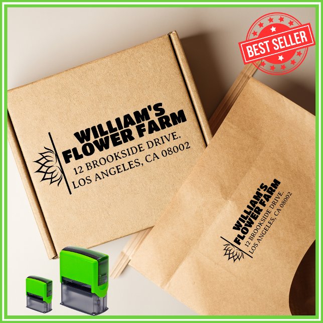 Sello Automático Dirección única de devolución de la flor Farm Busi (Subido por el creador)