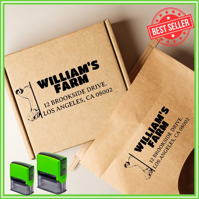 Sello Automático Dirección única de devolución de negocio de la fam (Subido por el creador)