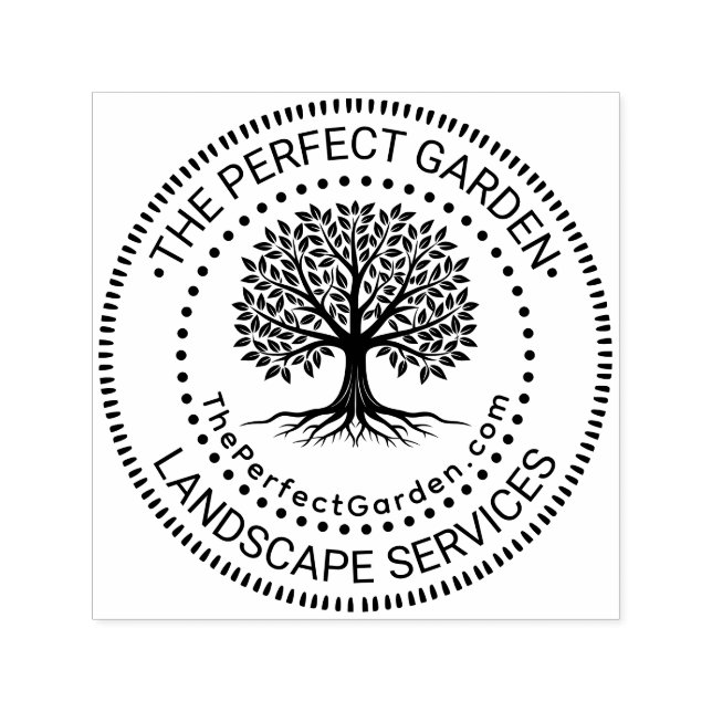 Sello Automático Dirección URL inicial del nombre de los servicios  (Diseño)