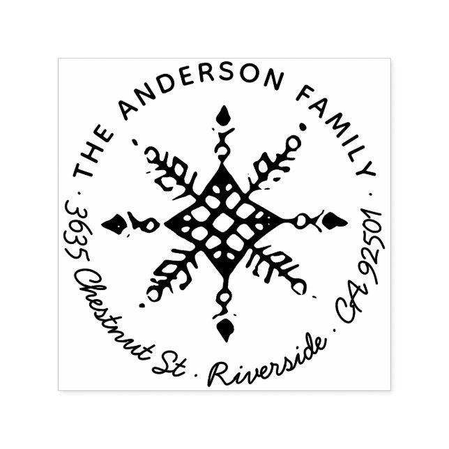 Sello Automático Discurso de vacaciones de invierno de Navidades de (Diseño)