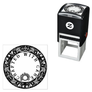 Sello Automático Diseñado con el Personalizado del nombre del cuida