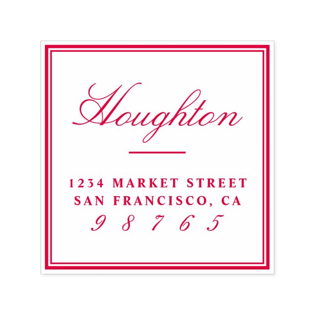 Sello Automático Diseñar su propia dirección de devolución de nombr (Diseño)