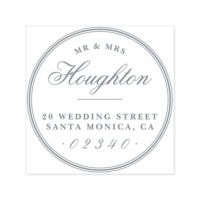 Sello Automático Diseñar su propia dirección de devolución personal (Diseño)