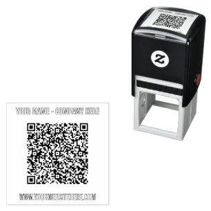 Sello Automático Diseñar su propia plantilla de marca de código QR 