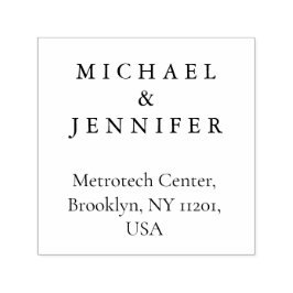 Sello Automático Diseño clásico de tinta negra simple