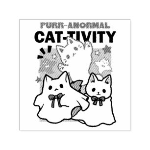 Sello Automático Diseño de gatos morales anormales de la actividad