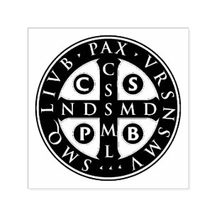 Sello Automático Diseño de Medalla de San Benito