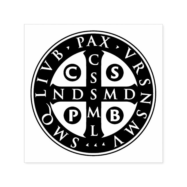 Sello Automático Diseño de Medalla de San Benito (Diseño)