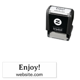 Sello Automático ¡Disfruta! Plantilla de embalaje de producto de ne