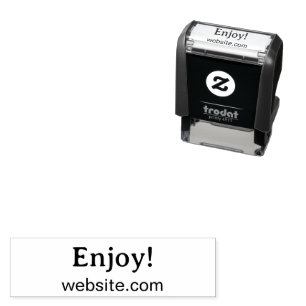 Sello Automático ¡Disfruta! Plantilla de embalaje de producto de ne