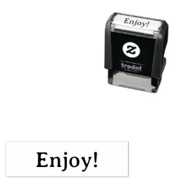 Sello Automático ¡Disfruta! Plantilla de embalaje de productos para