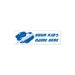 Sello Automático Diversión Espacio Exterior Niños Niños Nombre Etiq