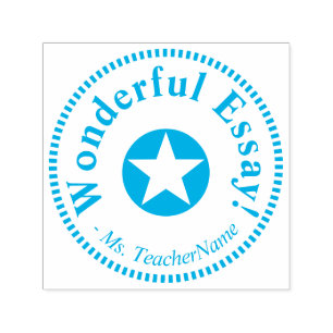 Sello Automático Divertido "¡Maravilloso Ensayo!" + Personalizado N