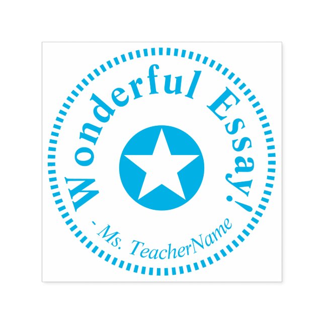 Sello Automático Divertido "¡Maravilloso Ensayo!" + Personalizado N (Diseño)