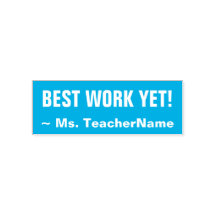 Divertido "¡MEJOR TRABAJO AÚN!" + Nombre del profe