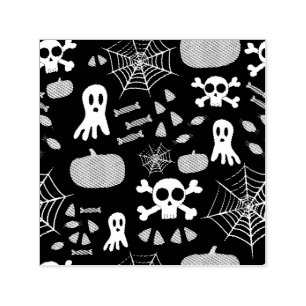 Sello Automático Diviértete patrón de Halloween