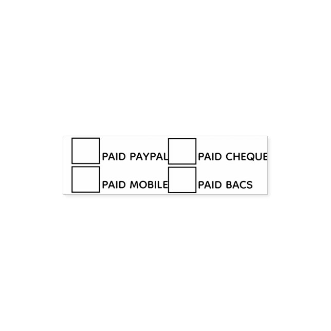 Sello Automático DIY Office formularios de pago bancario administra (Diseño)