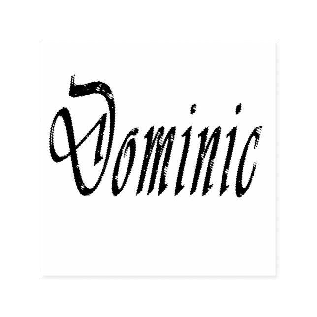 Sello Automático Dominic, Nombre, Logo, (Diseño)