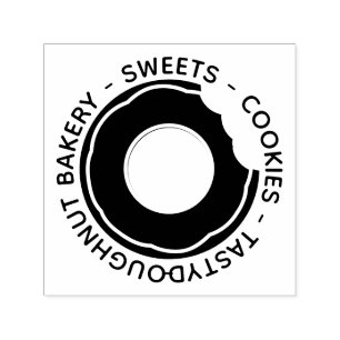 Sello Automático Dona dulce sabrosa postre panadería galleta