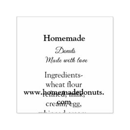 Sello Automático Donuts caseros hechos con amor agregar sitio web d