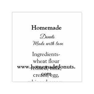 Sello Automático Donuts caseros hechos con amor agregar sitio web d