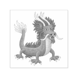 Sello Automático Dragón Chino Mitológico