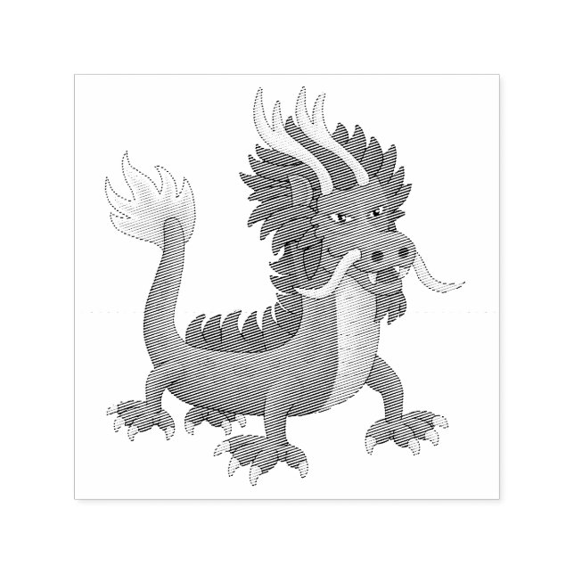 Sello Automático Dragón Chino Mitológico (Diseño)