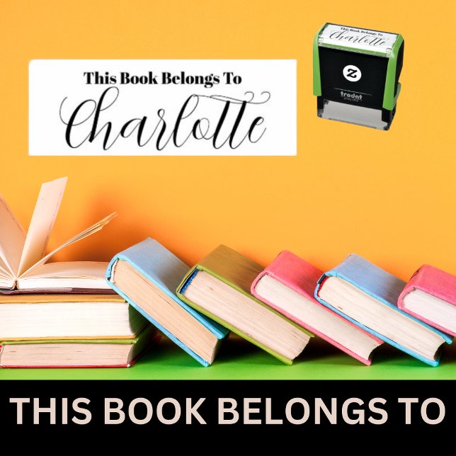 Sello Automático Dulce Este Libro Pertenece Al Nombre Del Chica (Subido por el creador)