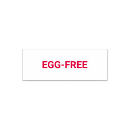 Sello Automático Egg-free Allergy Friendly