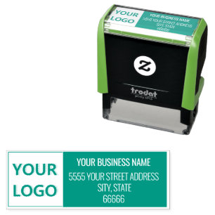 Sello Automático Ejemplo de marca de logotipo o dirección fotográfi