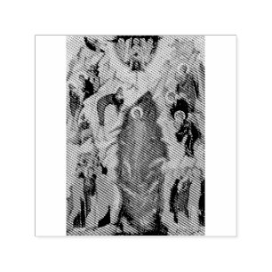 Sello Automático El bautismo de Jesucristo icono bizantino