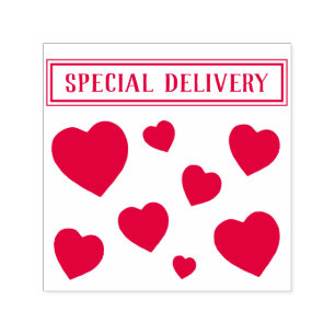 Sello Automático El día de San Valentín de corazones de entrega esp