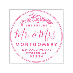 Sello Automático El futuro Sr. y la dirección de devolución de la S