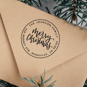 Sello Automático El guión moderno Feliz Regreso de la Ronda Navidad