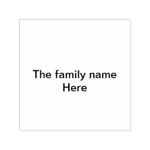 Sello Automático El nombre de la familia aquí mensaje texto simple 