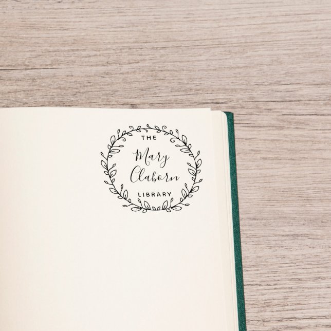 Sello Automático El Nombre Personalizado Moderno Sale De La Bibliot (Subido por el creador)