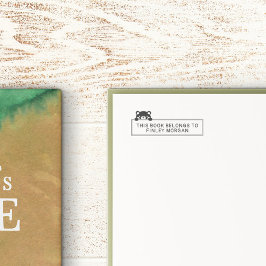 Sello Automático El Oso Caliente Que Este Libro Pertenece A Nombre