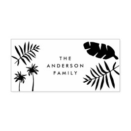 Sello Automático el palmeral navidades diseño tropical moderno