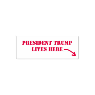 SELLO AUTOMÁTICO EL PRESIDENTE TRUMP VIVE AQUÍ