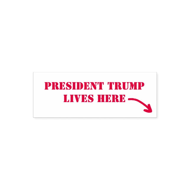 SELLO AUTOMÁTICO EL PRESIDENTE TRUMP VIVE AQUÍ (Diseño)