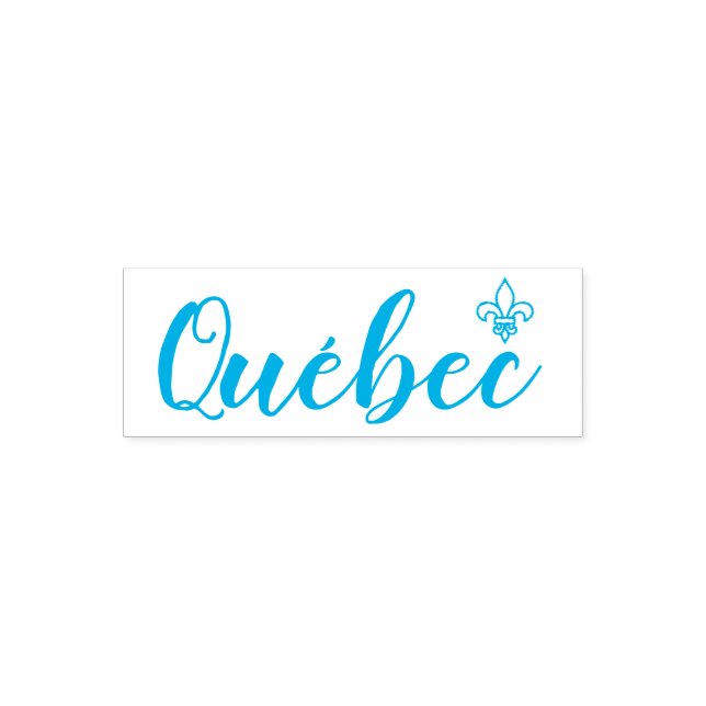 Sello Automático El Quebec Flor de Vuelos Sí Francés (Diseño)