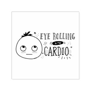 Sello Automático El rollo ocular es mi meme de cardio The Woolies