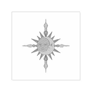 Sello Automático El sol y la luna