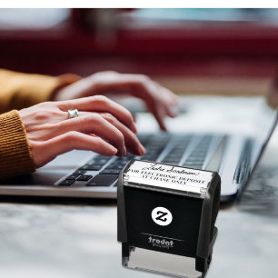 Sello Automático Electronic  Deposit Signature Self Inking Stamp