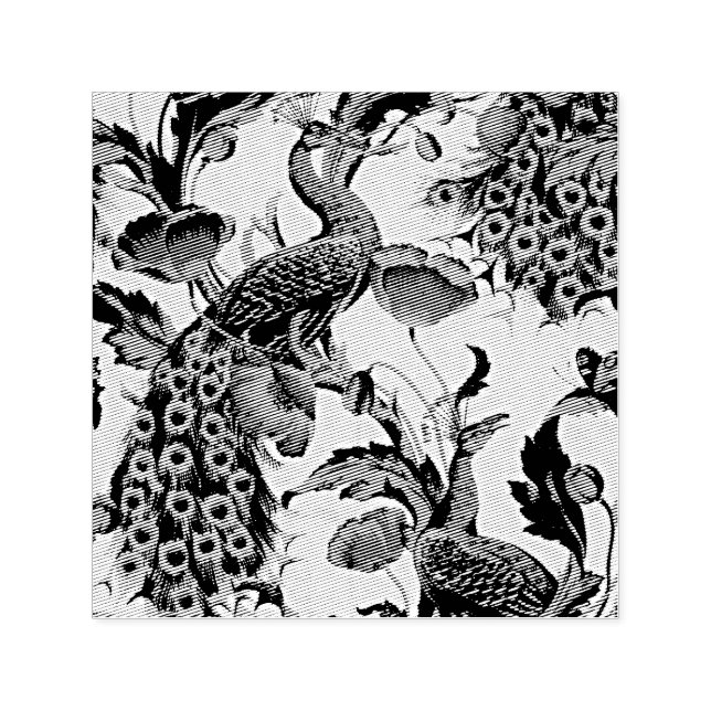 Sello Automático Elegancia Art Nouveau: Sidewall, The Peacock, 1896 (Diseño)