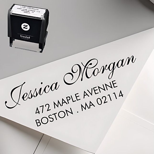 Sello Automático Elegant Address Stamp | Script Style (Subido por el creador)