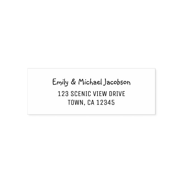 Sello Automático Elegant Modern Casual Handwriting for Couples (Diseño)